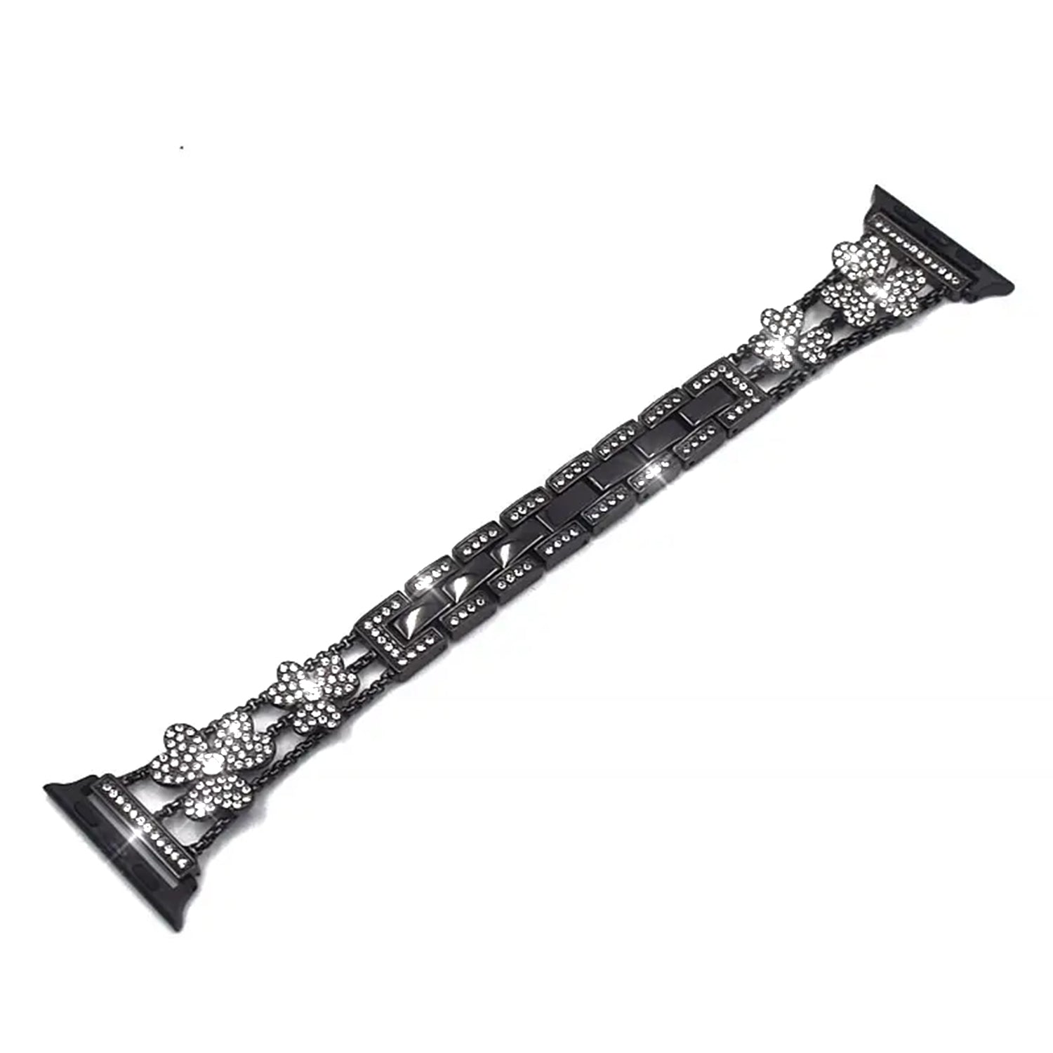38/40/41mm Apple Watch Clover Set diamonds Metal Strap Series SE/7/6/5/4/3/2/1
