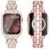 38/40/41mm Apple Watch Clover Set diamonds Metal Strap Series SE/7/6/5/4/3/2/1