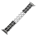 42/44/45mm Apple Watch  Stainless Steel Denim Chain Watch Strap Series 9/SE/7/6/5/4/3/2/1
