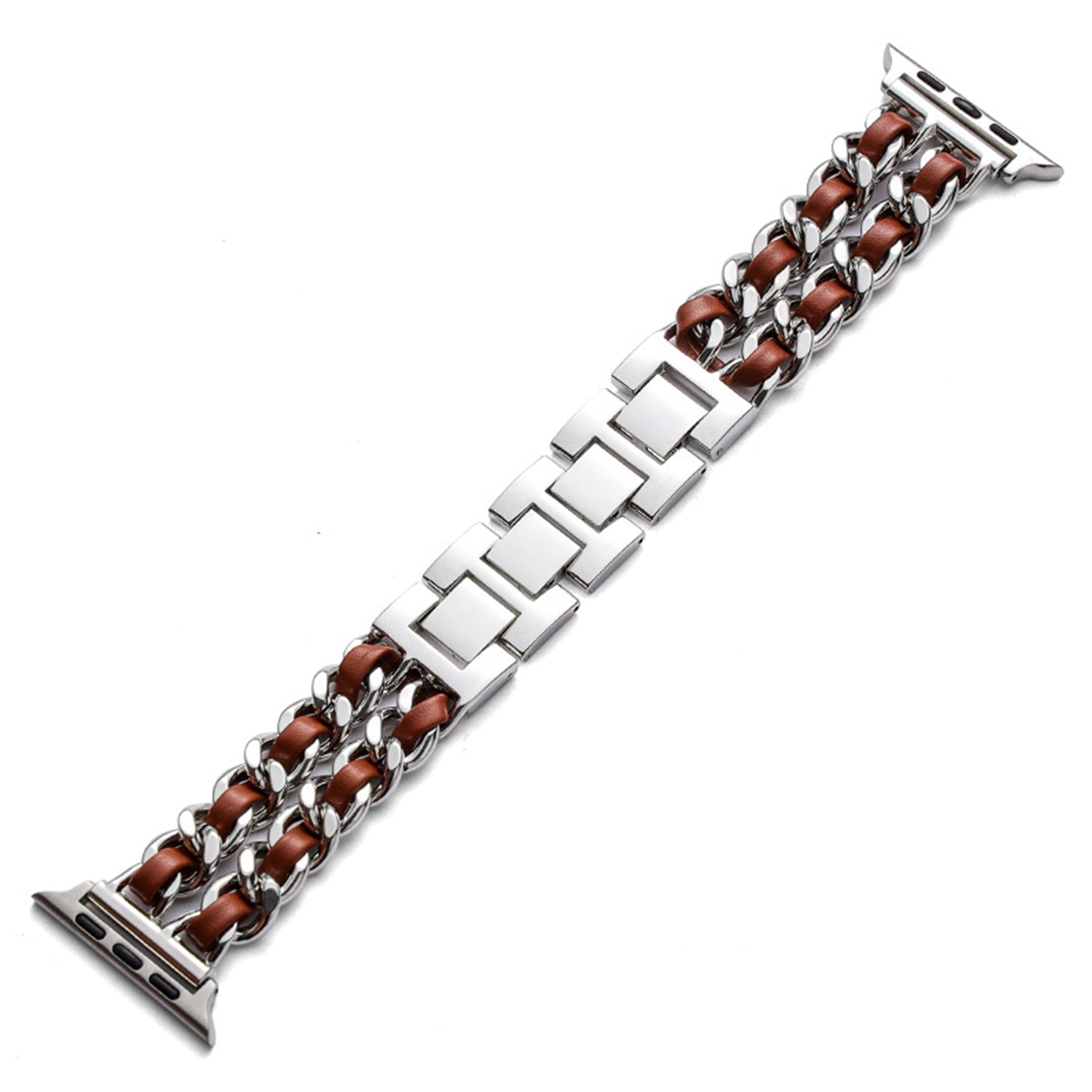 42/44/45mm Apple Watch  Stainless Steel Denim Chain Watch Strap Series 9/SE/7/6/5/4/3/2/1