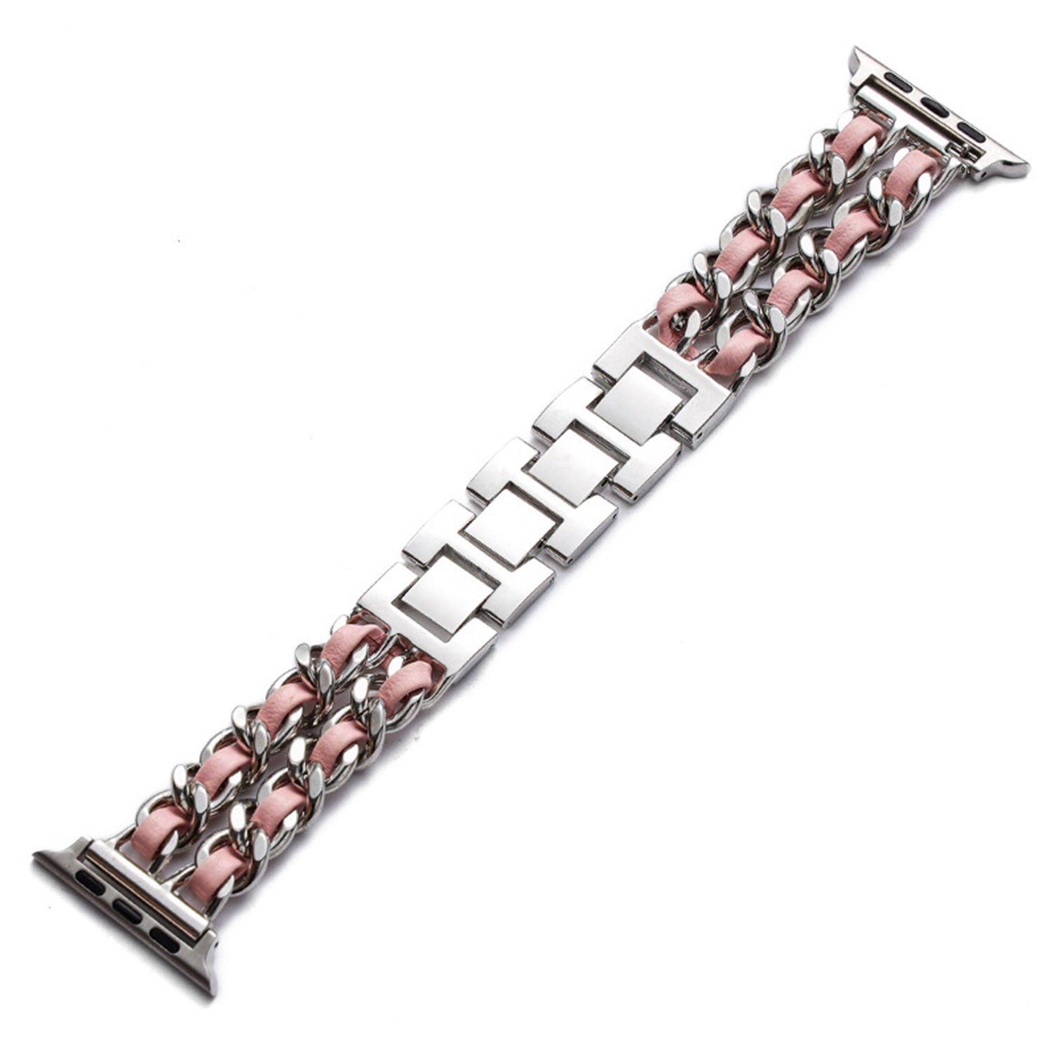 42/44/45mm Apple Watch  Stainless Steel Denim Chain Watch Strap Series 9/SE/7/6/5/4/3/2/1