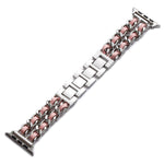 42/44/45mm Apple Watch  Stainless Steel Denim Chain Watch Strap Series 9/SE/7/6/5/4/3/2/1