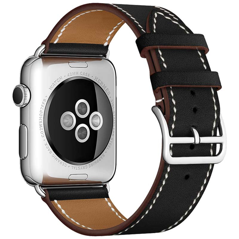 42/44/45/49 mm Color series leather strap suitable for Apple watch8/7/6/SE/5/4/3/2/1