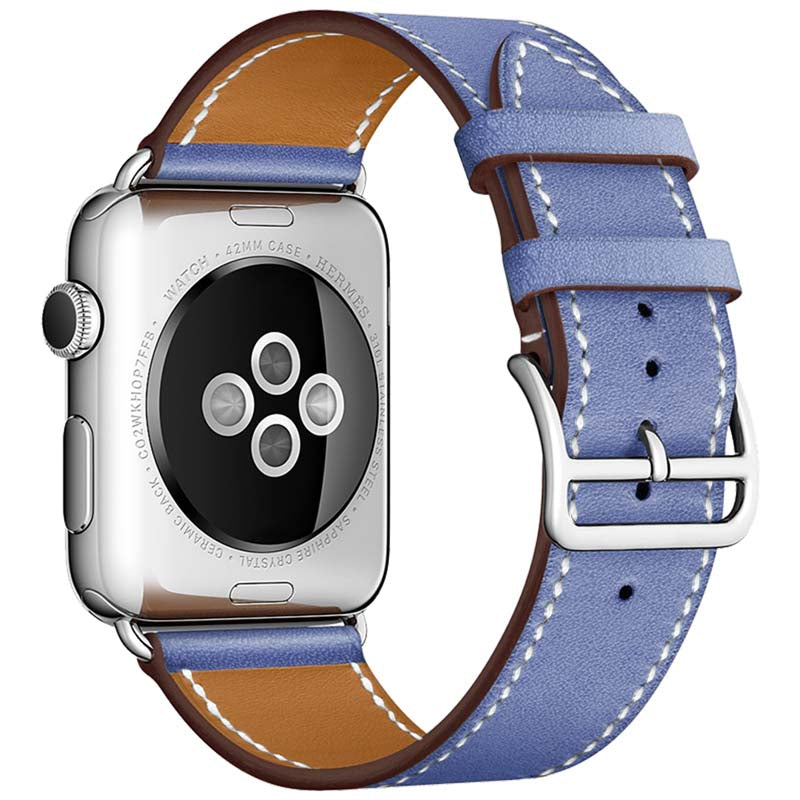 42/44/45/49 mm Color series leather strap suitable for Apple watch8/7/6/SE/5/4/3/2/1