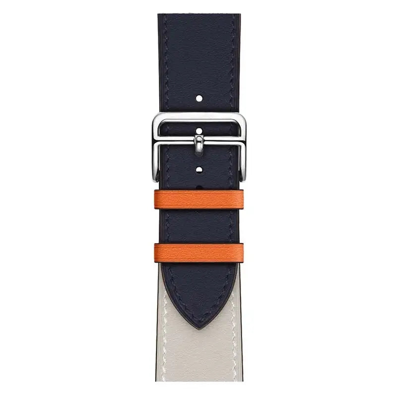 42/44/45/49 mm Color series leather strap suitable for Apple watch8/7/6/SE/5/4/3/2/1
