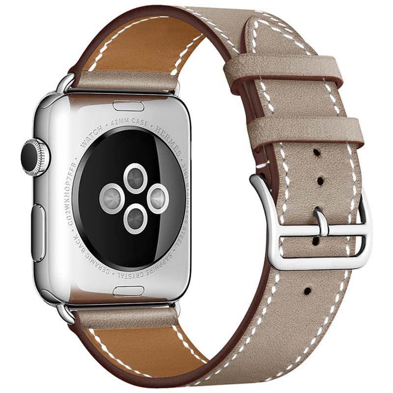 42/44/45/49 mm Color series leather strap suitable for Apple watch8/7/6/SE/5/4/3/2/1