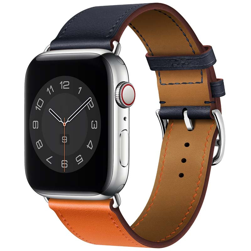 38/40/41mm Color series leather strap suitable for Apple watch8/7/6/SE/5/4/3/2/1