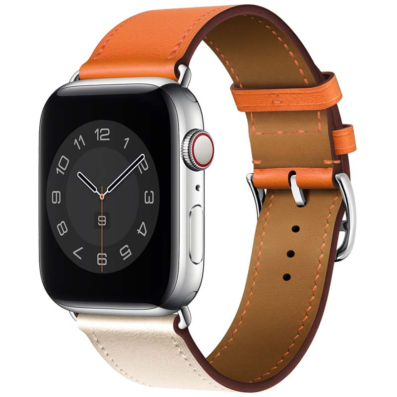 38/40/41mm Color series leather strap suitable for Apple watch8/7/6/SE/5/4/3/2/1