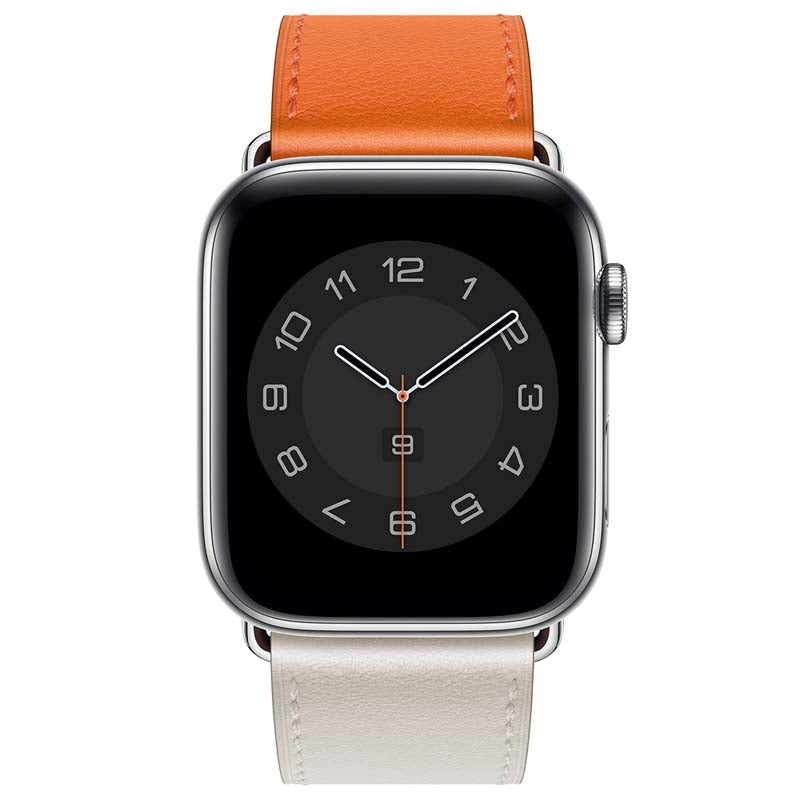 42/44/45/49 mm Color series leather strap suitable for Apple watch8/7/6/SE/5/4/3/2/1