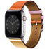 42/44/45/49 mm Color series leather strap suitable for Apple watch8/7/6/SE/5/4/3/2/1