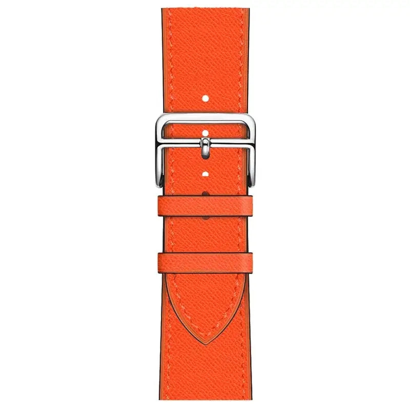 42/44/45/49 mm Color series leather strap suitable for Apple watch8/7/6/SE/5/4/3/2/1