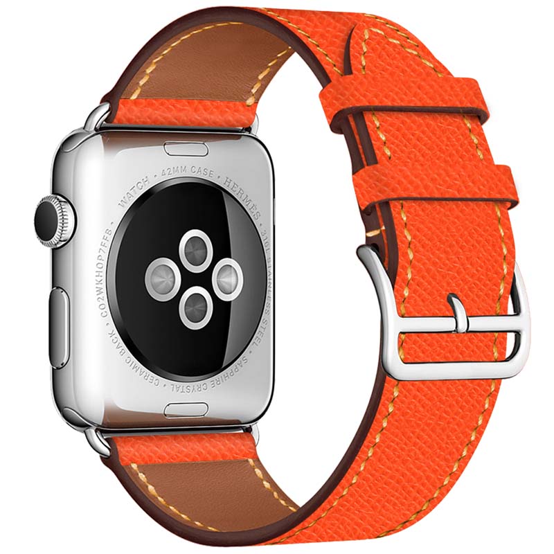 38/40/41mm Color series leather strap suitable for Apple watch8/7/6/SE/5/4/3/2/1
