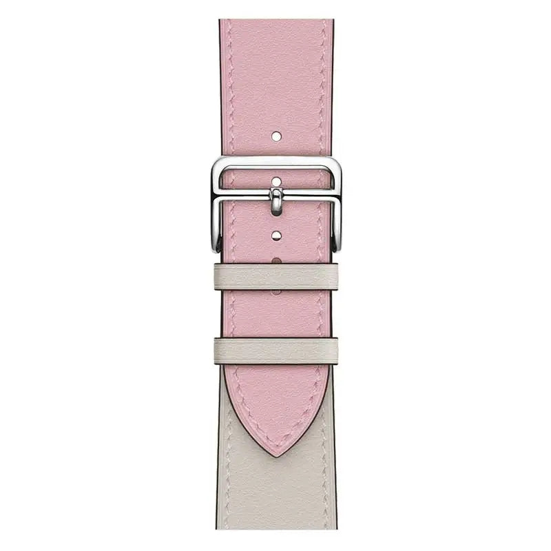 42/44/45/49 mm Color series leather strap suitable for Apple watch8/7/6/SE/5/4/3/2/1