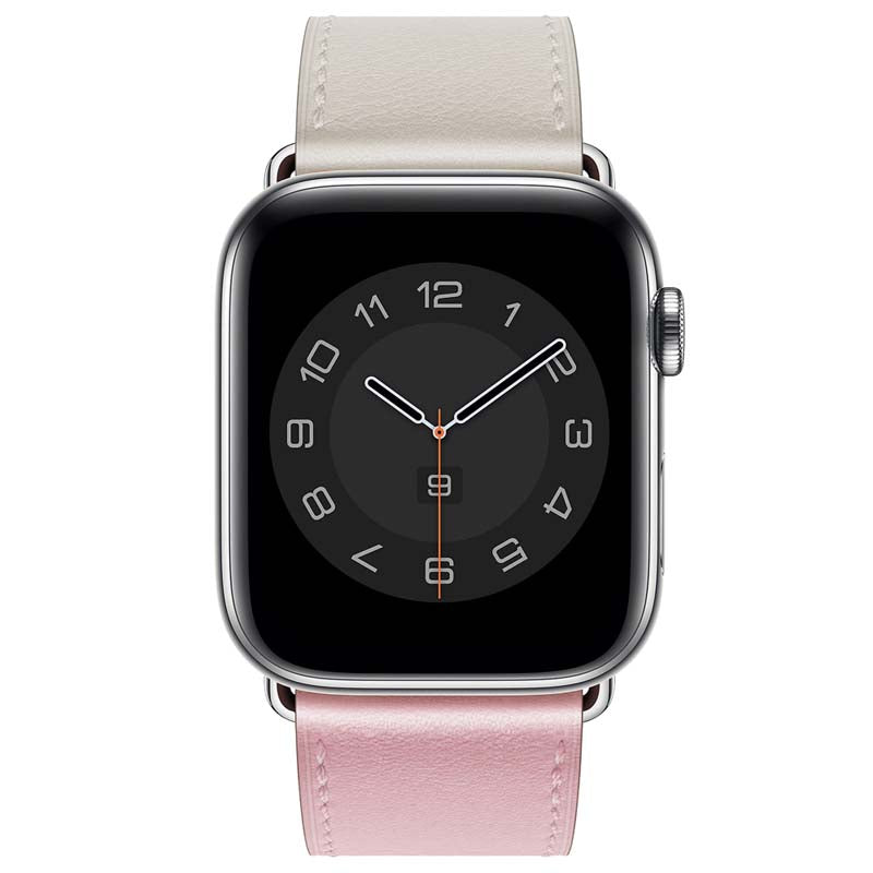 42/44/45/49 mm Color series leather strap suitable for Apple watch8/7/6/SE/5/4/3/2/1