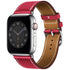 42/44/45/49 mm Color series leather strap suitable for Apple watch8/7/6/SE/5/4/3/2/1