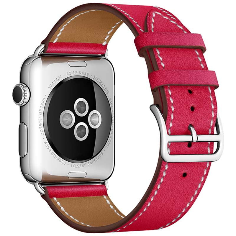 38/40/41mm Color series leather strap suitable for Apple watch8/7/6/SE/5/4/3/2/1
