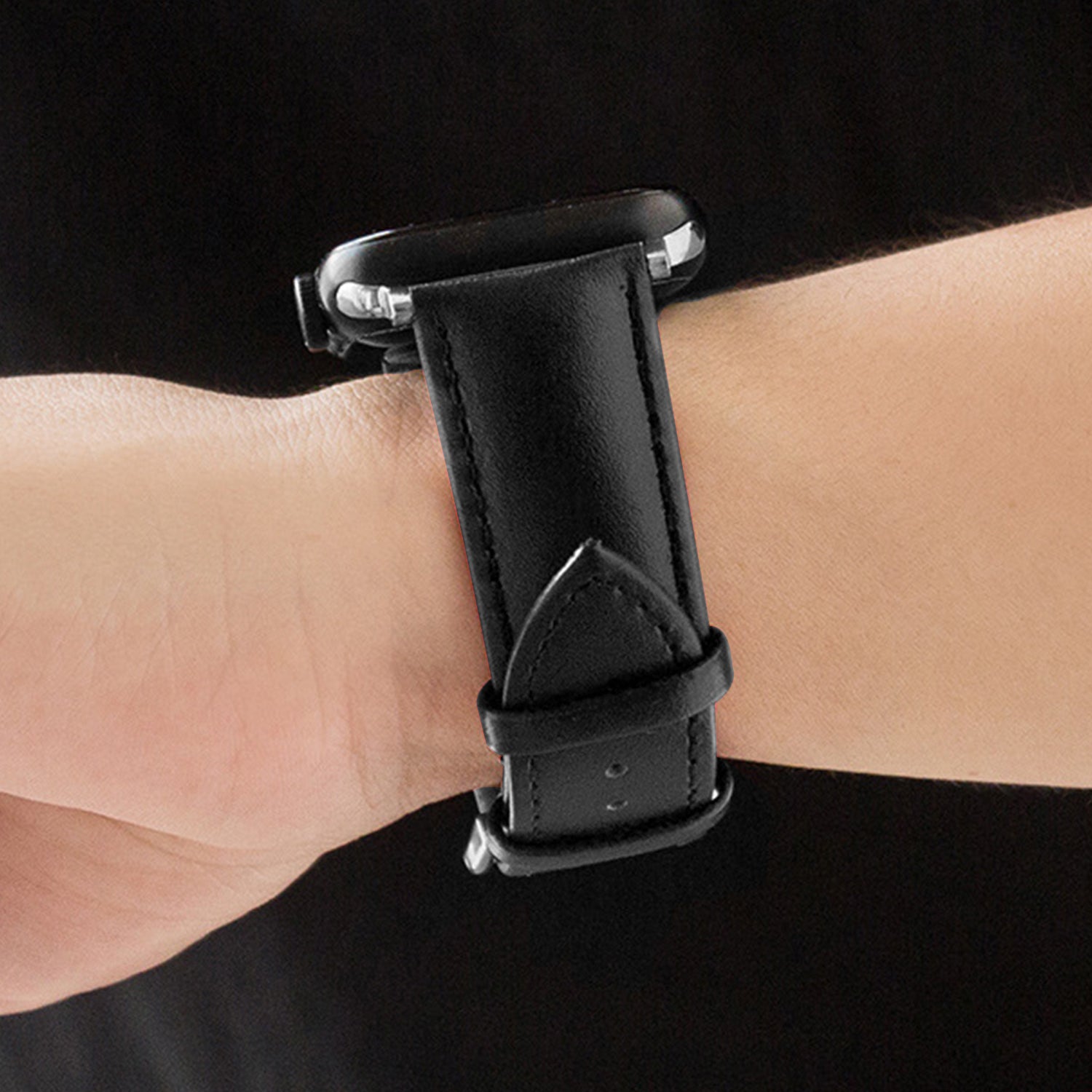 42/44/45/49mm Apple Watch Plain Leather Strap Series 9/SE/7/6/5/4/3/2/1