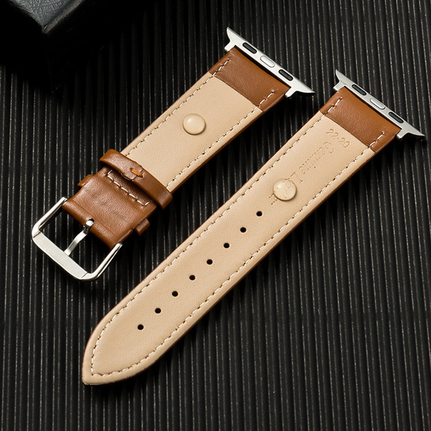 42/44/45/49mm Apple Watch Plain Leather Strap Series 9/SE/7/6/5/4/3/2/1