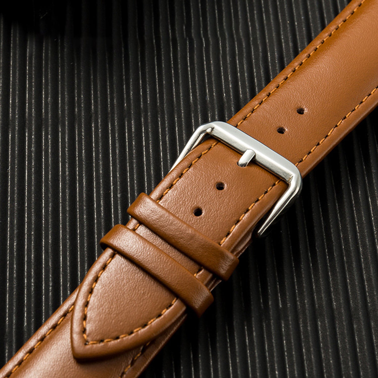 42/44/45/49mm Apple Watch Plain Leather Strap Series 9/SE/7/6/5/4/3/2/1