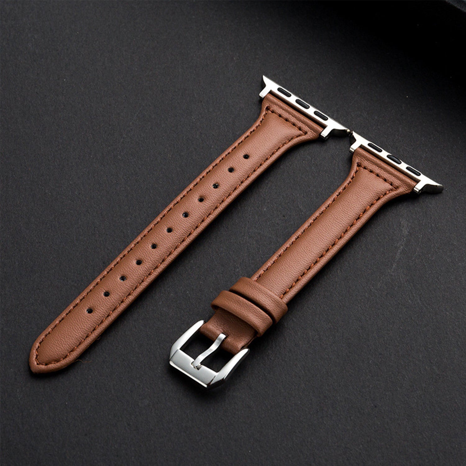 42/44/45mm Apple Watch Xiao Man Waist Ultra Fiber Leather Watch Strap Series 9/SE/7/6/5/4/3/2/1