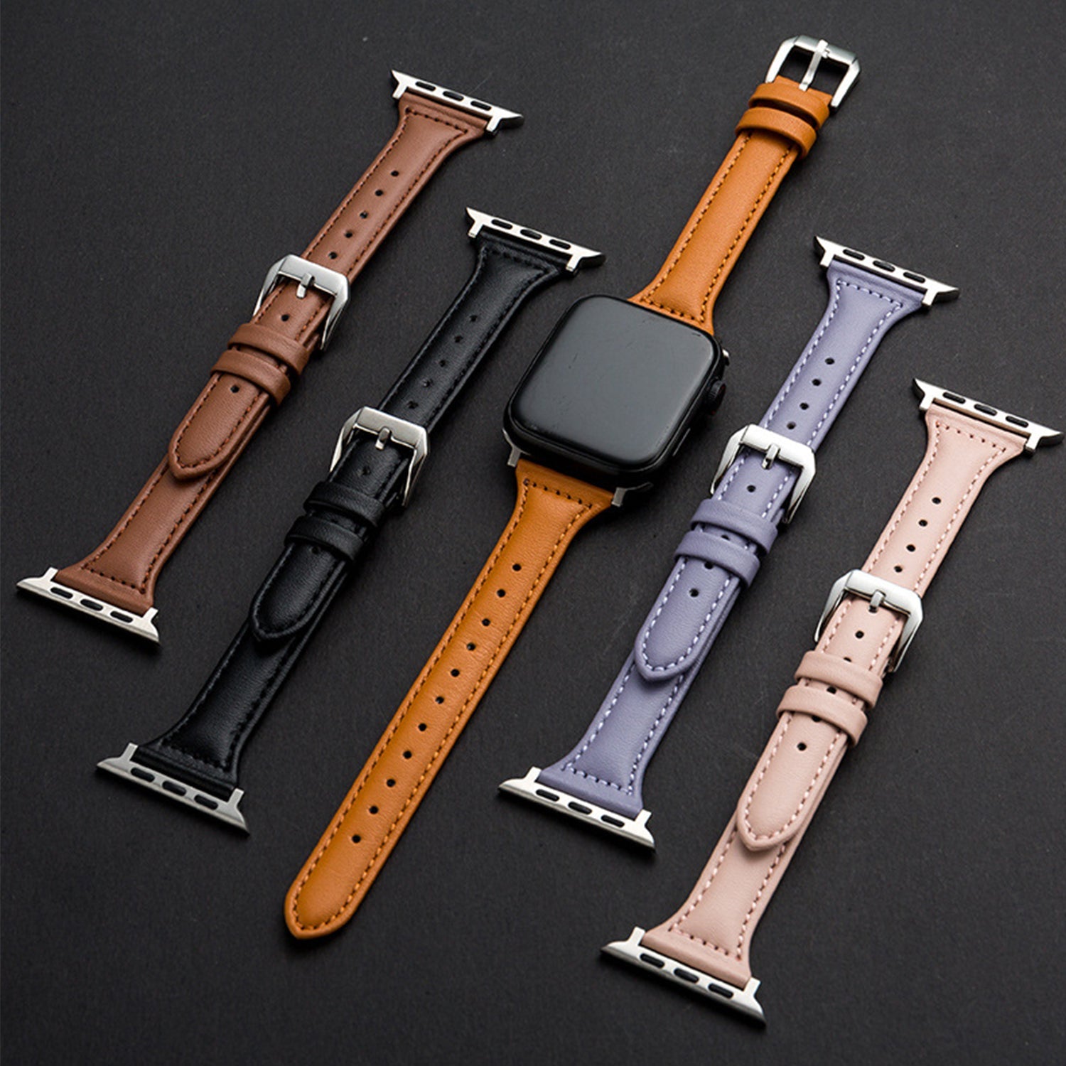 42/44/45mm Apple Watch Xiao Man Waist Ultra Fiber Leather Watch Strap Series 9/SE/7/6/5/4/3/2/1
