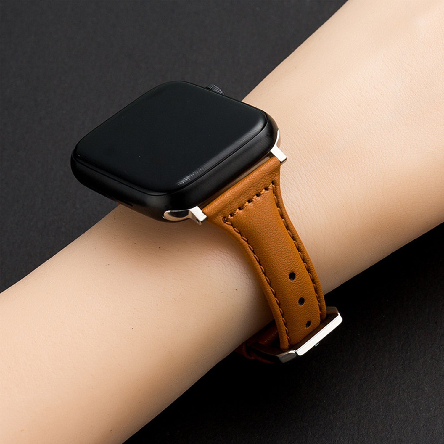 42/44/45mm Apple Watch Xiao Man Waist Ultra Fiber Leather Watch Strap Series 9/SE/7/6/5/4/3/2/1