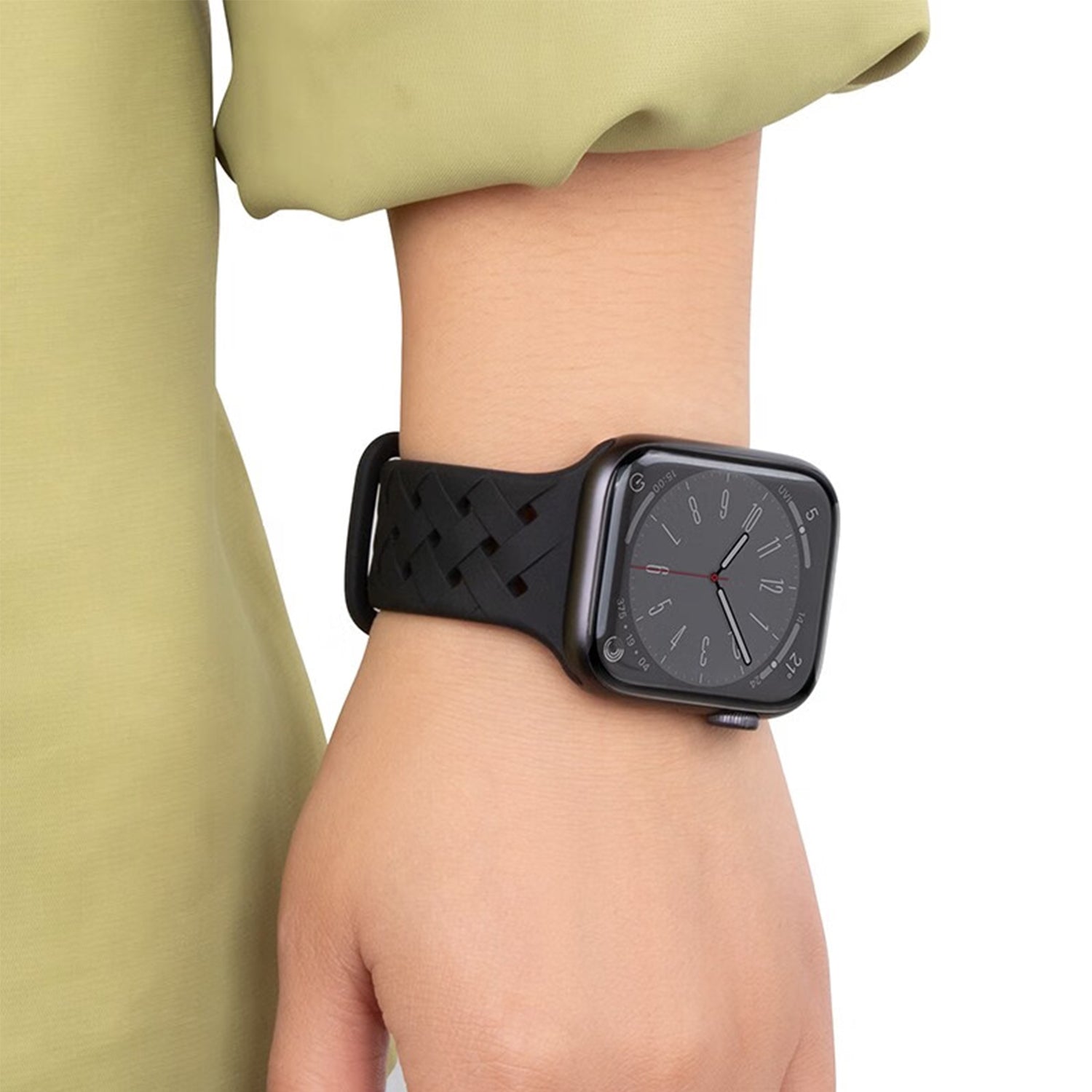 42/44/45/49mm Apple Watch Monochrome Bamboo Woven Series 9/SE/7/6/5/4/3/2/1