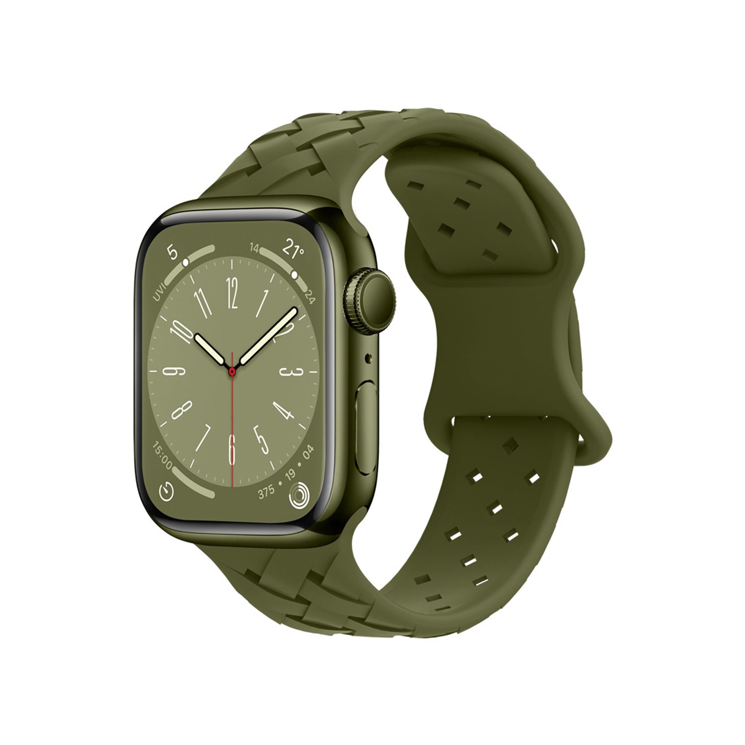 42/44/45/49mm Apple Watch Monochrome Bamboo Woven Series 9/SE/7/6/5/4/3/2/1