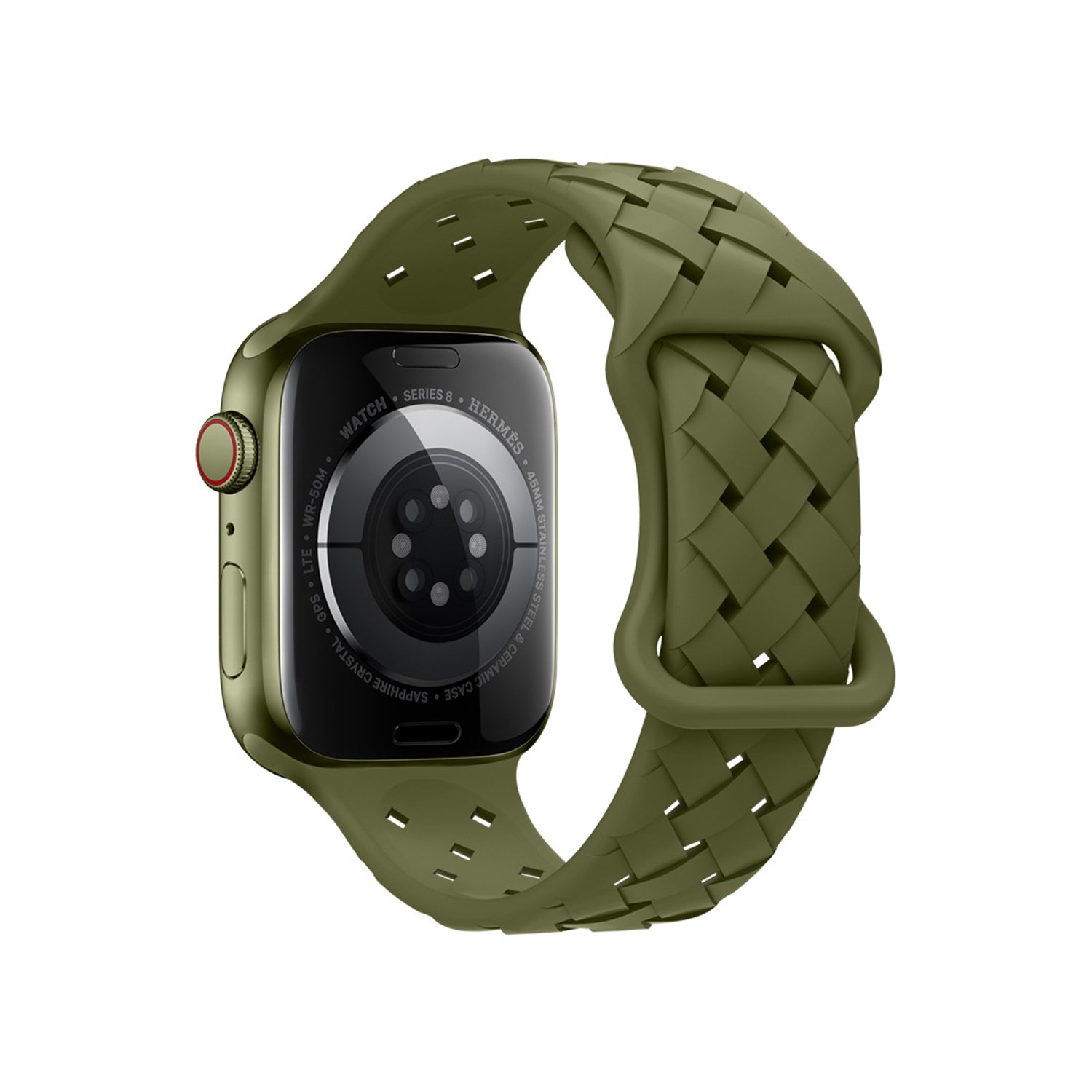 42/44/45/49mm Apple Watch Monochrome Bamboo Woven Series 9/SE/7/6/5/4/3/2/1