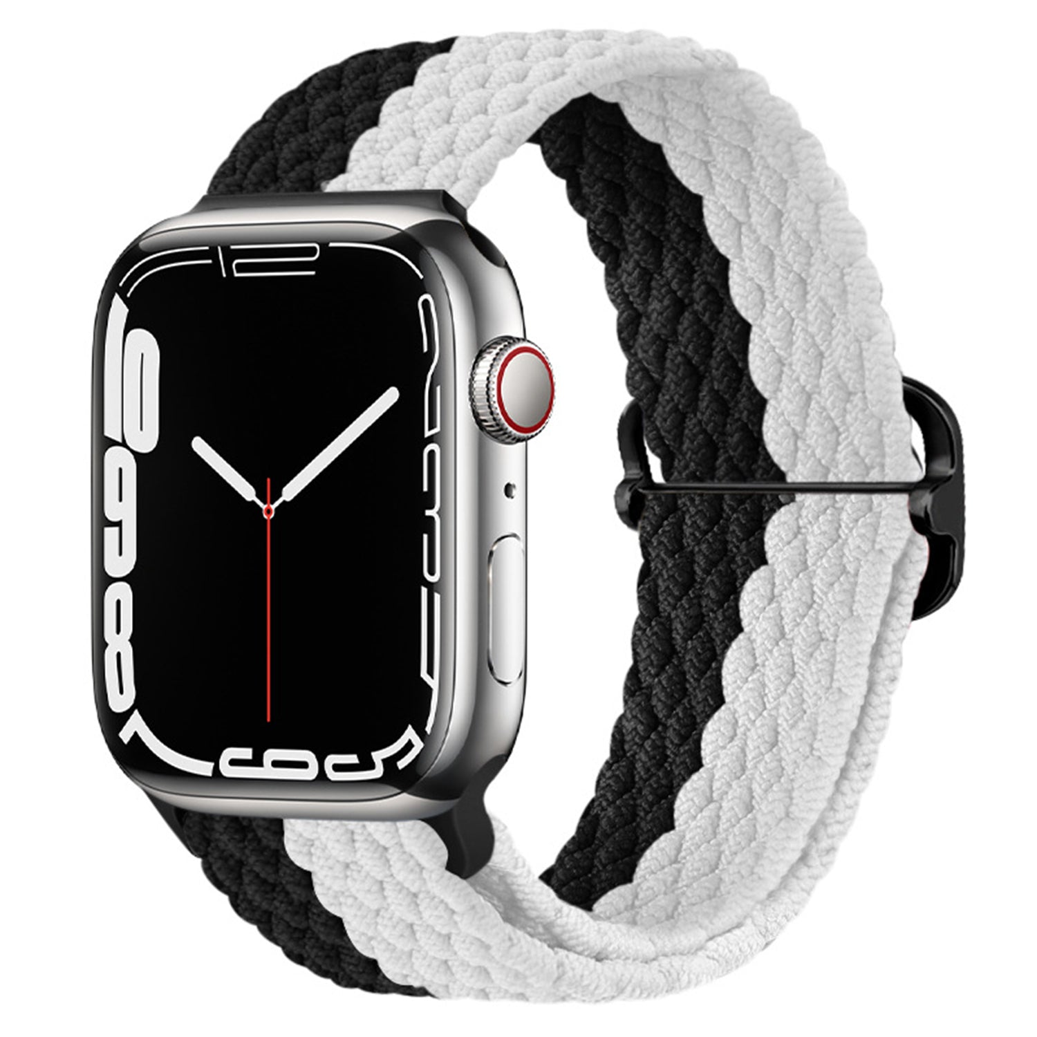 42/44/45mm Twister Braided Solo Loop Fabric Nylon and stainless steel buckle adjustable Strap,suitable for Apple Watch Series 9/SE/ 7 / 6 / 5 / 4 / 3 / 2 / 1