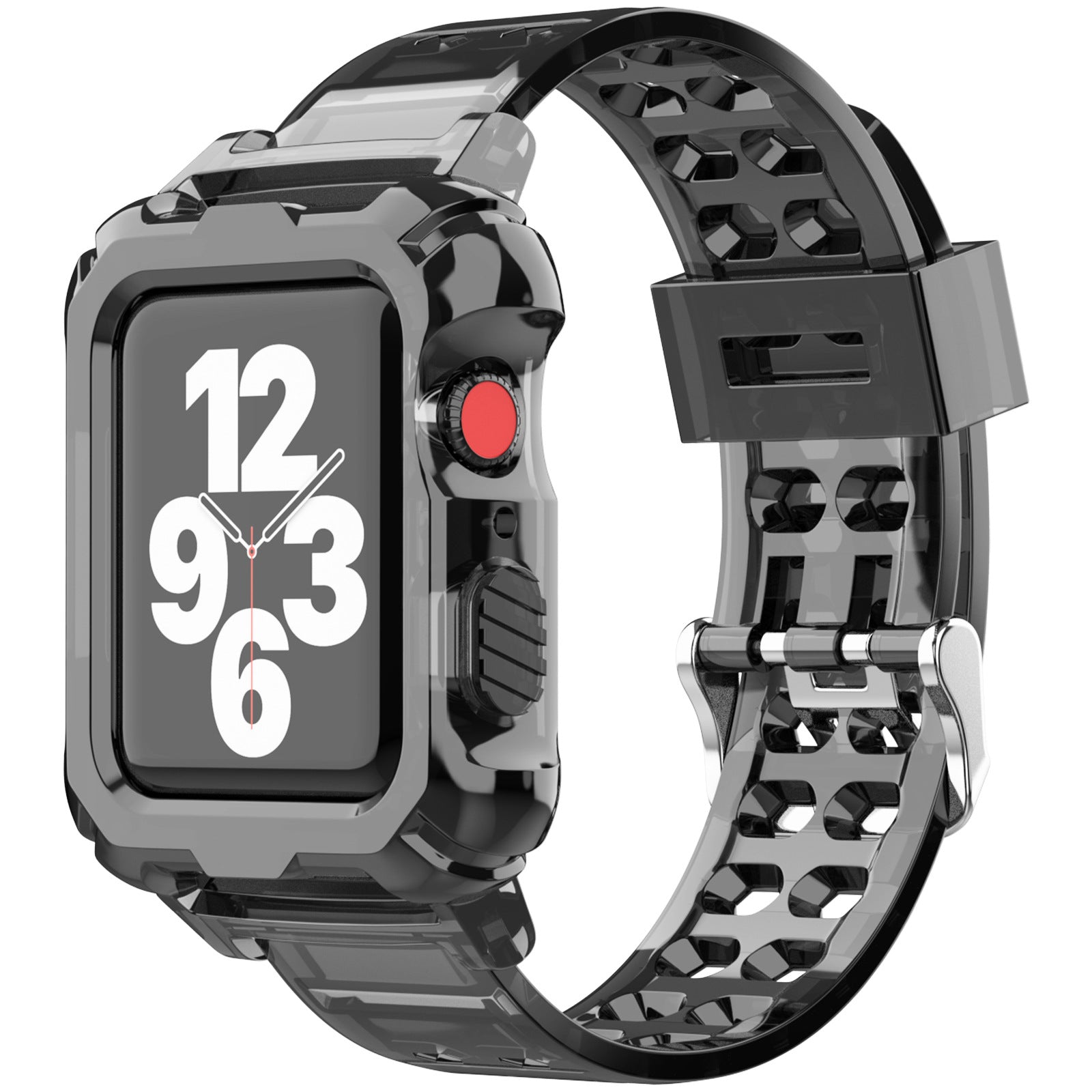 42/44/45mm Glacier transparent jelly strap,Esuitable for Apple Watch series SE/7/6/5/4/3/2/1