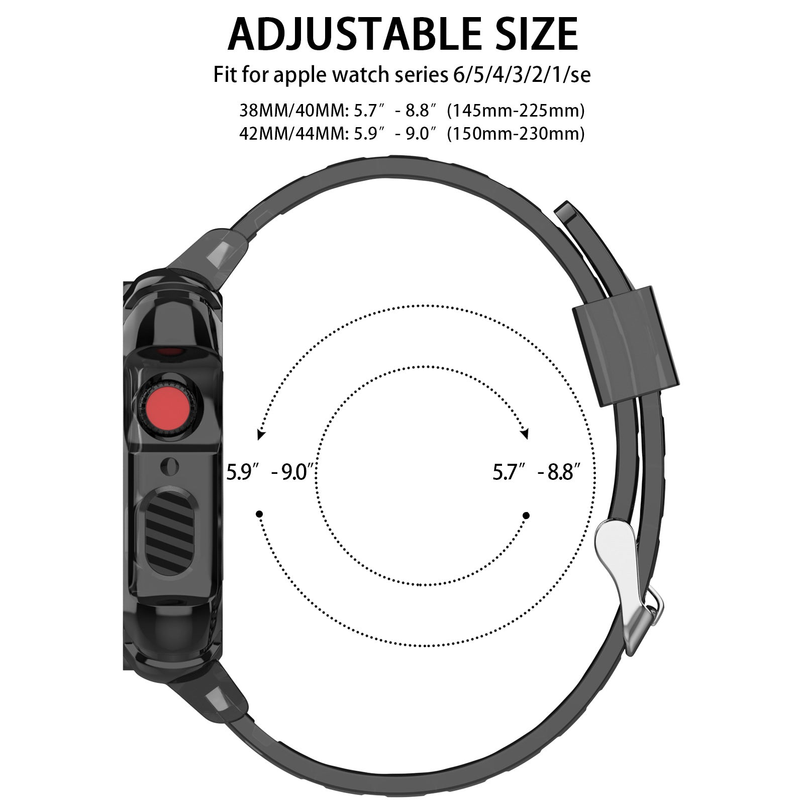 42/44/45mm Glacier transparent jelly strap,Esuitable for Apple Watch series SE/7/6/5/4/3/2/1