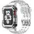 42/44/45mm Glacier transparent jelly strap,Esuitable for Apple Watch series SE/7/6/5/4/3/2/1