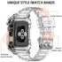 42/44/45mm Glacier transparent jelly strap,Esuitable for Apple Watch series SE/7/6/5/4/3/2/1