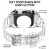 42/44/45mm Glacier transparent jelly strap,Esuitable for Apple Watch series SE/7/6/5/4/3/2/1