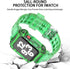 42/44/45mm Glacier transparent jelly strap,Esuitable for Apple Watch series SE/7/6/5/4/3/2/1