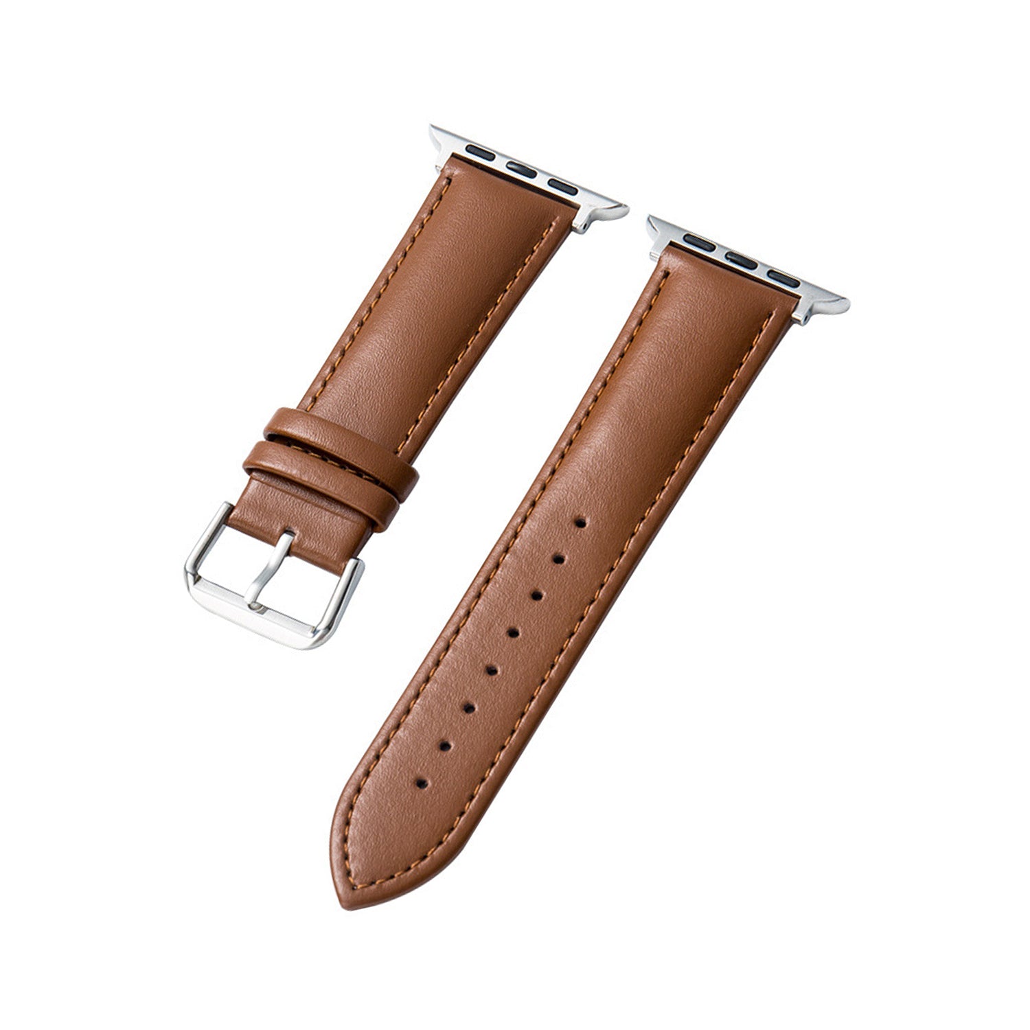 38/40/41mm Apple Watch Plain Leather Strap Series SE/7/6/5/4/3/2/1
