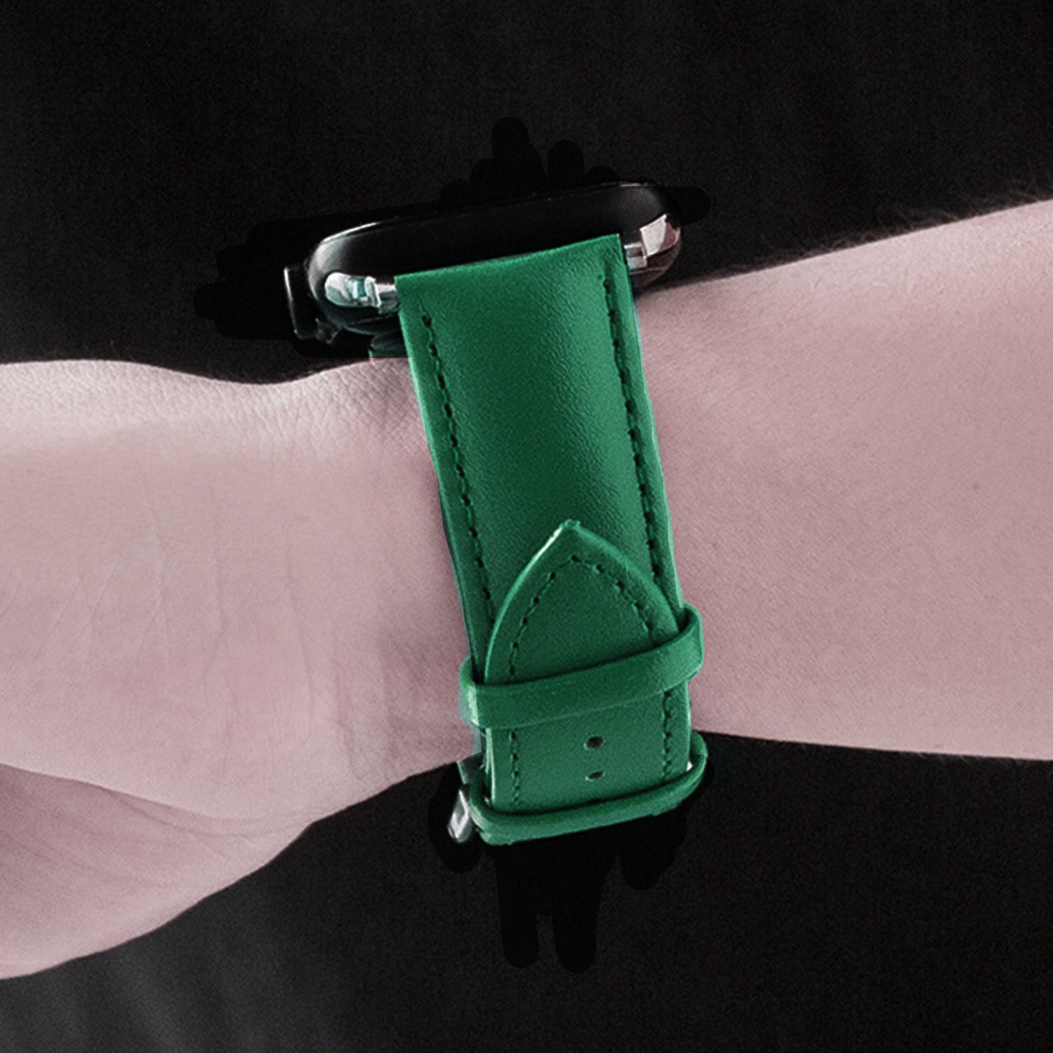 38/40/41mm Apple Watch Plain Leather Strap Series SE/7/6/5/4/3/2/1