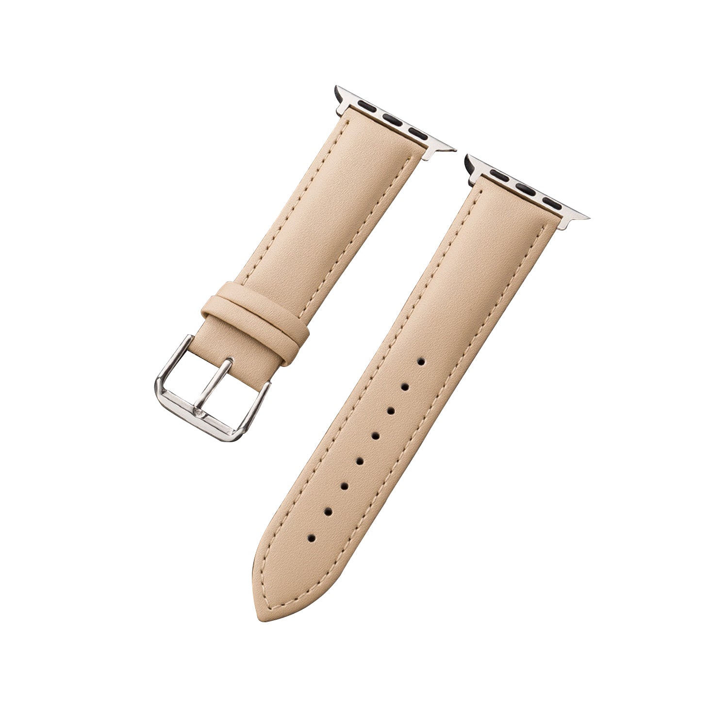 38/40/41mm Apple Watch Plain Leather Strap Series SE/7/6/5/4/3/2/1