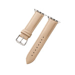 38/40/41mm Apple Watch Plain Leather Strap Series SE/7/6/5/4/3/2/1