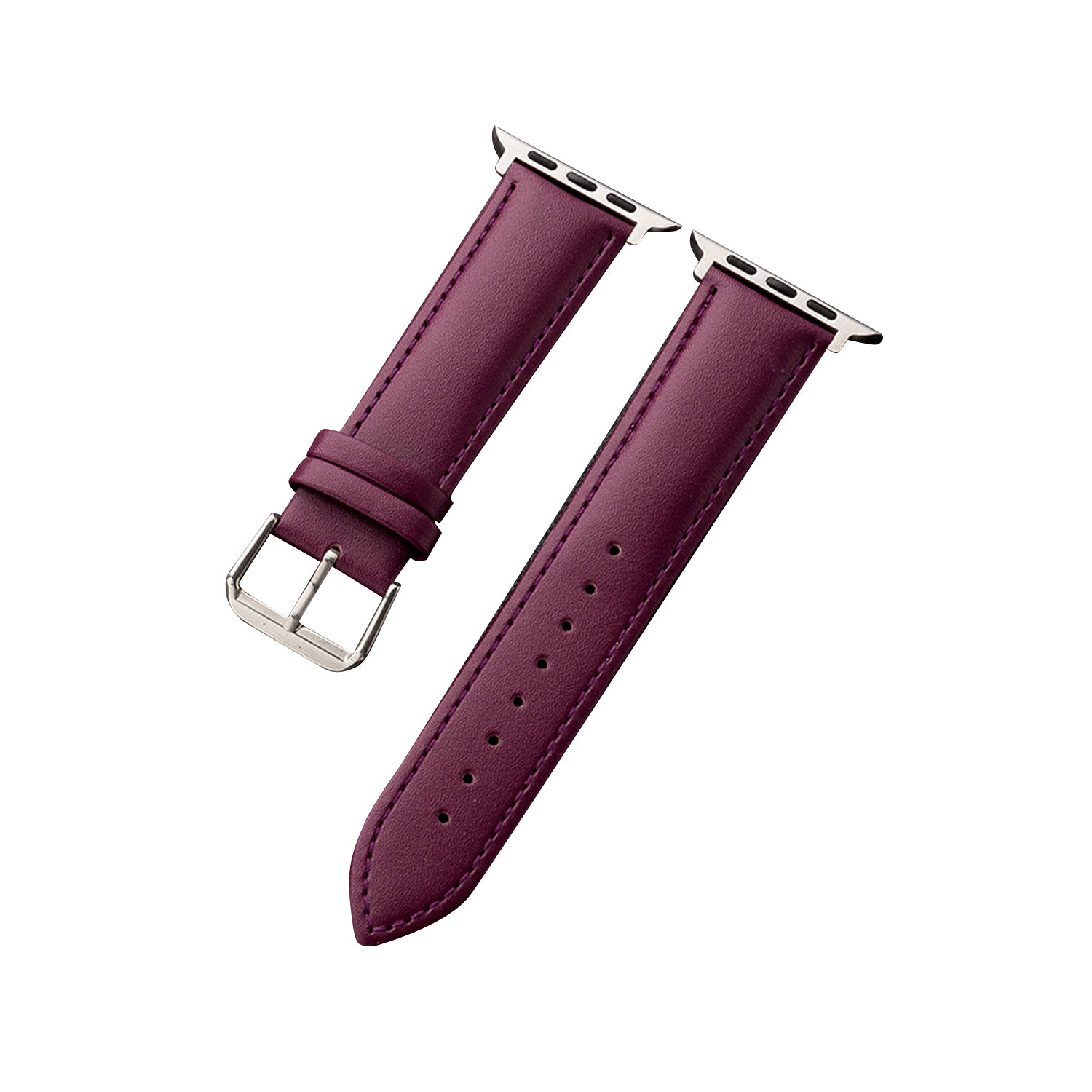 38/40/41mm Apple Watch Plain Leather Strap Series SE/7/6/5/4/3/2/1