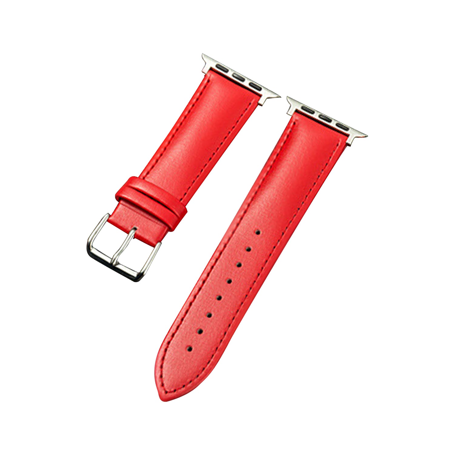 38/40/41mm Apple Watch Plain Leather Strap Series SE/7/6/5/4/3/2/1