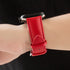 38/40/41mm Apple Watch Plain Leather Strap Series SE/7/6/5/4/3/2/1