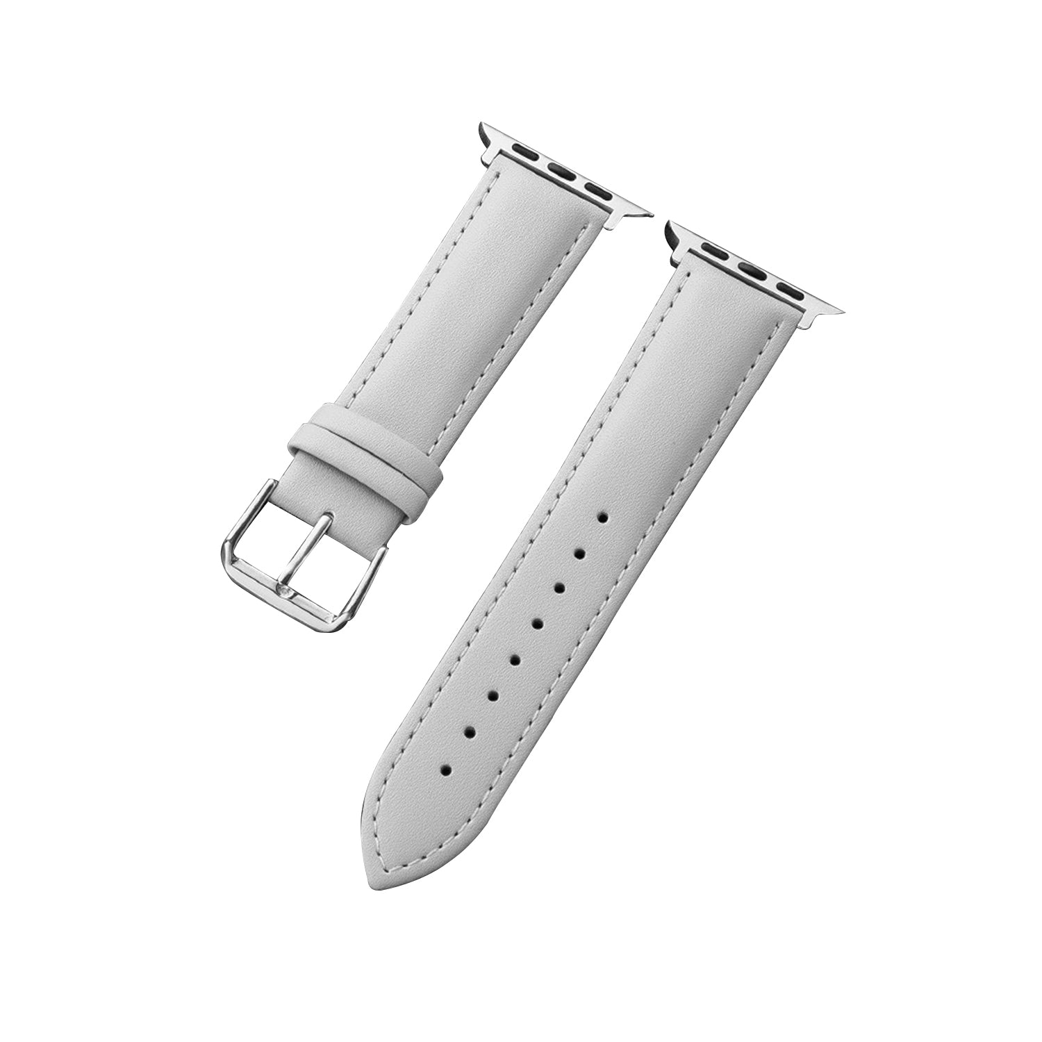 38/40/41mm Apple Watch Plain Leather Strap Series SE/7/6/5/4/3/2/1