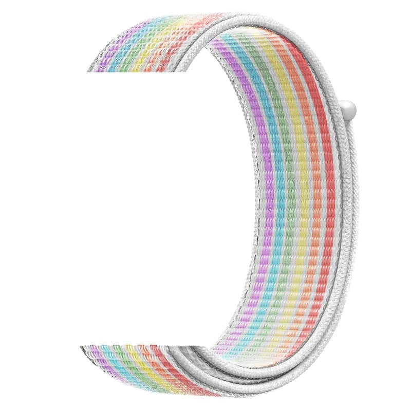 38/40/41mm Adjustable fine woven nylon sport loop Fine woven nylon sport loop strap, Esuitable for Apple Watch series SE/7/6/5/4/3/2/1