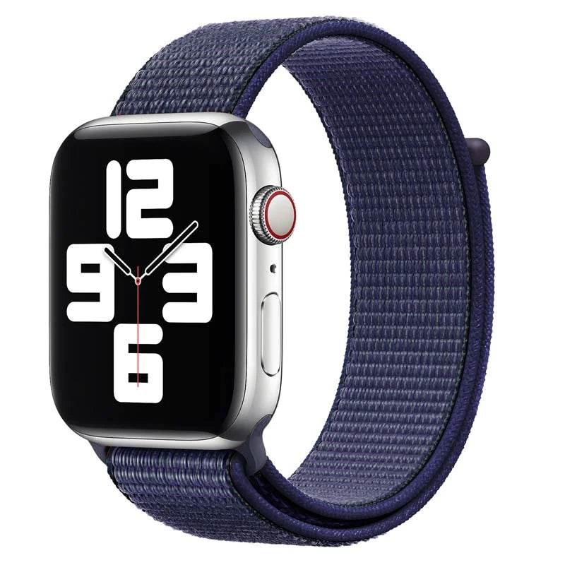 38/40/41mm Adjustable fine woven nylon sport loop Fine woven nylon sport loop strap, Esuitable for Apple Watch series SE/7/6/5/4/3/2/1