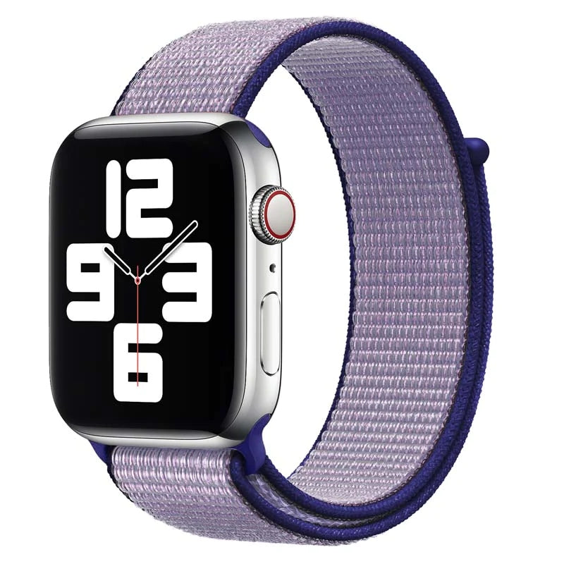 38/40/41mm Adjustable fine woven nylon sport loop Fine woven nylon sport loop strap, Esuitable for Apple Watch series SE/7/6/5/4/3/2/1