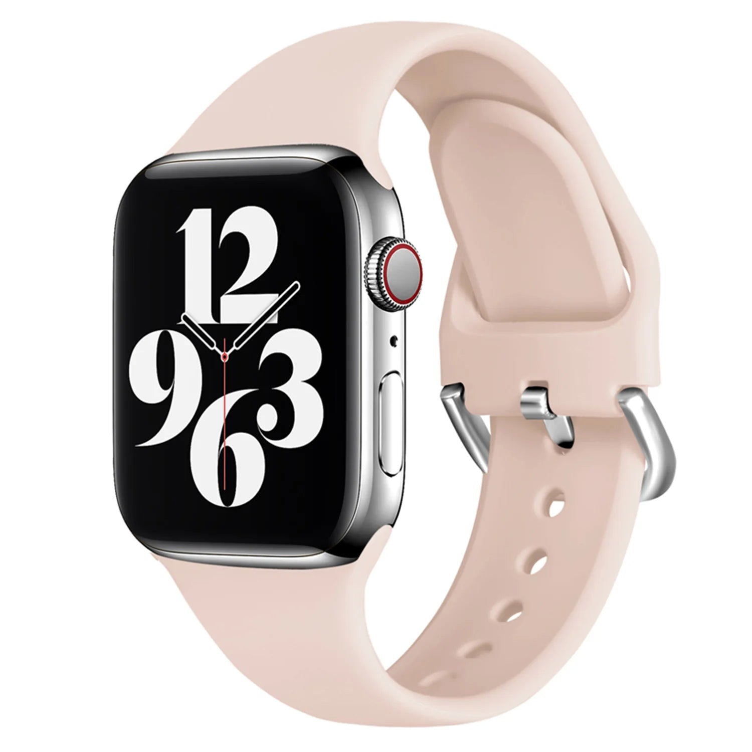 38/40/41mm Soft silicone strap, suitable for Apple Watch series SE/7/6/5/4/3/2/1