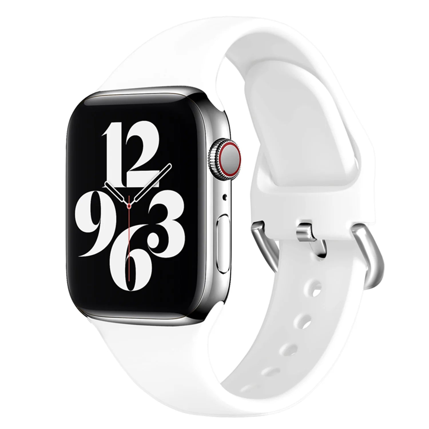38/40/41mm Soft silicone strap, suitable for Apple Watch series SE/7/6/5/4/3/2/1