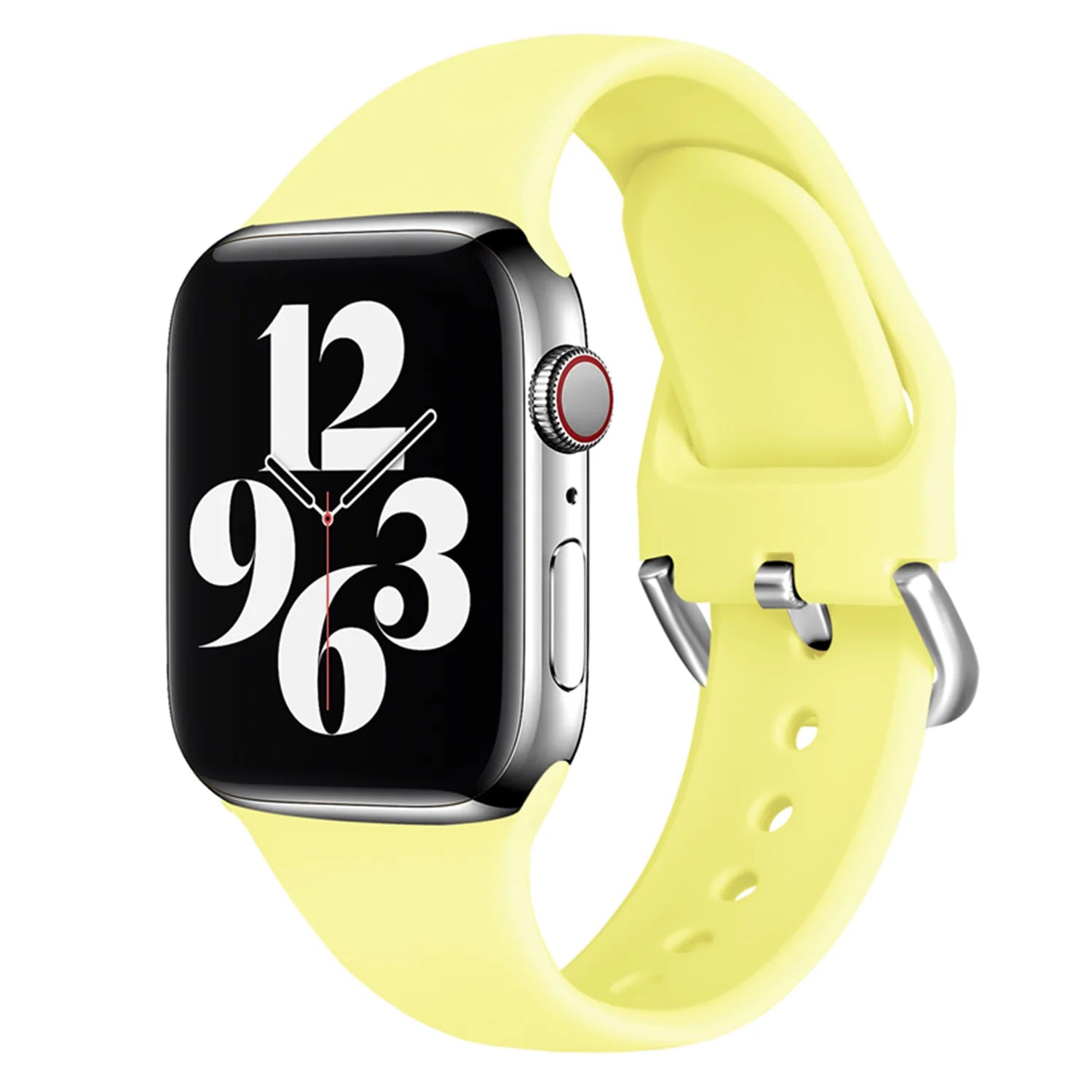 38/40/41mm Soft silicone strap, suitable for Apple Watch series SE/7/6/5/4/3/2/1
